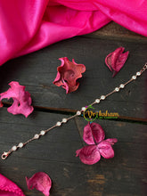 Rose Gold Daily Wear AD Stone Bracelet Chain-2 Dots-G4140